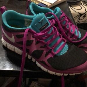 Nike ~ Free 3.0 V3~Purple Teal Sneakers~8